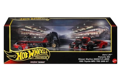 Hot Wheels Premium: Advan Collection 4-Pack Diorama